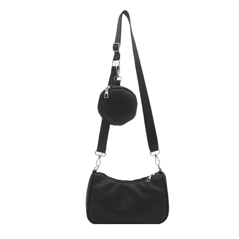 Bag Women's 2025 Summer New Fashion Korean Version Simple Messenger Bag Casual Bag Shoulder Bag Underarm Small Square Bag