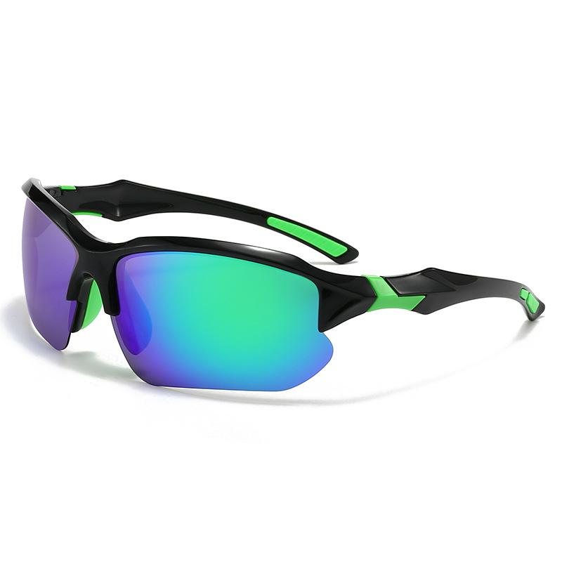 New sports half-frame polarized sunglasses men's cycling running fishing glasses European and American ultra-light sunglasses tide