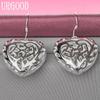 925 Sterlingsilber Herzförmige Ohrringe Hochzeitsschmuck