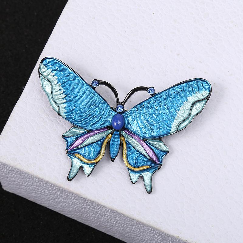 Dripping Butterfly Brooch Women 'S Fashion Silk Scarf Buckle Anti -Empty Pin Personalized Clothing Accessories Brooch