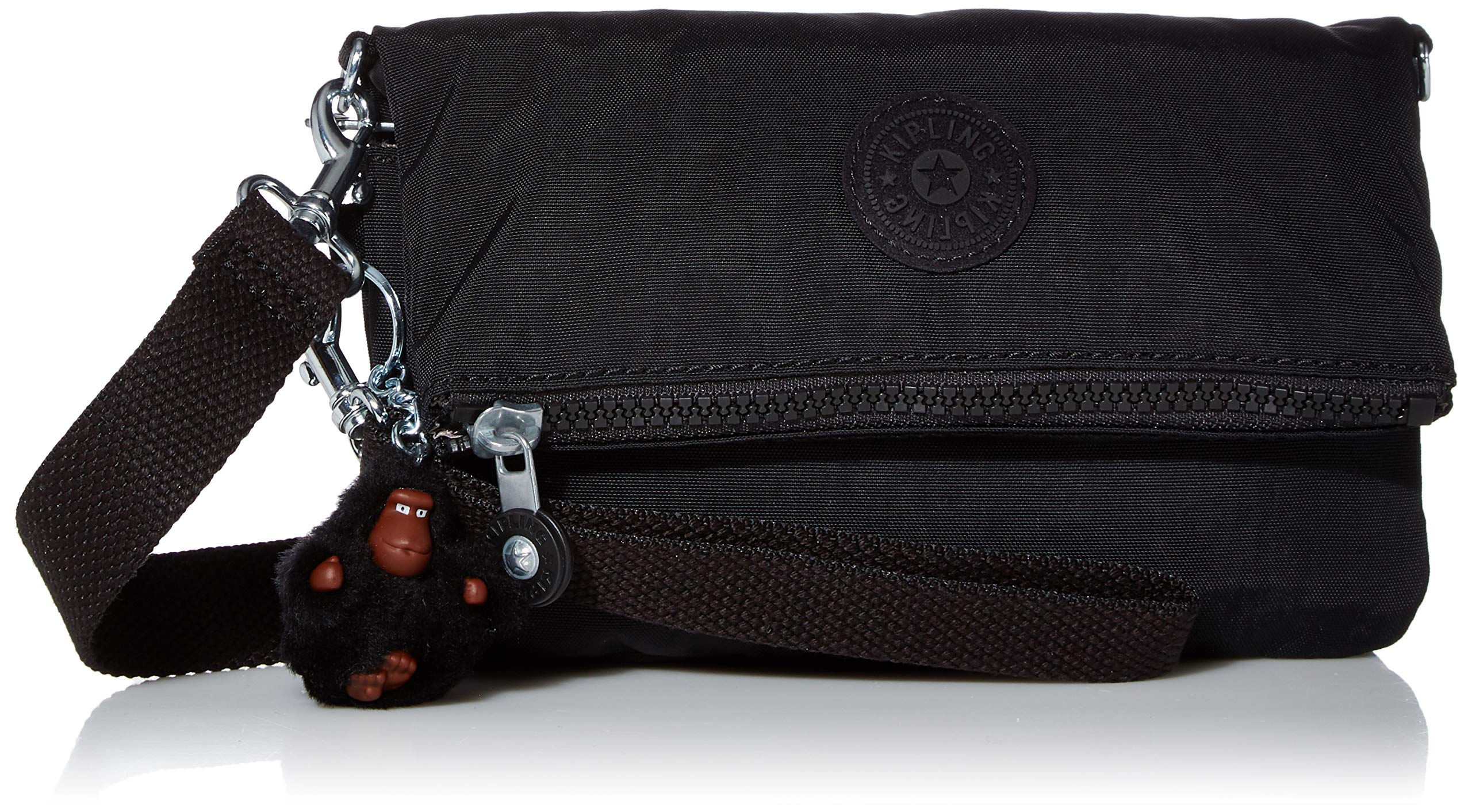 

Kipling Lynne Трансформована сумка через плече True One Size Жіноча сумка 3-в-1, Чорна, чорний