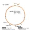 INS Style Colorful Beaded Necklace with Freshwater Pearl Pendant and Titanium Steel Chain