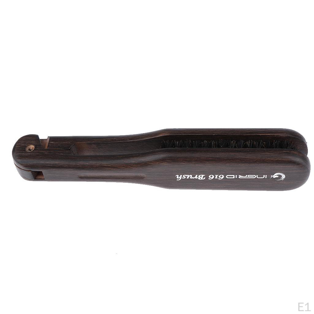 Double Sided Hair Straightener Brush With Wood Handle, Professional Hairdressing Detangling
