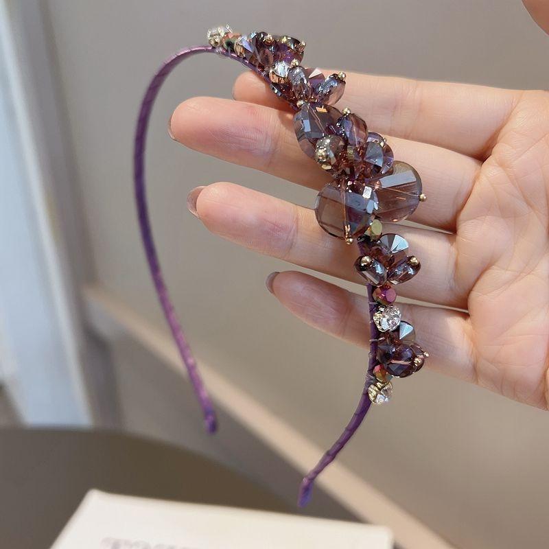 Bohemian Crystal Flower Rhinestone Handmade Hairband Headband Adult Hair Accessories Hair Jewley