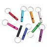 10Pcs Emergency Whistles with Keychain Heavy Duty Aluminum Alloy Outdoor Camping Hiking Hunting Survival Sports Dog Training Whistle with Key Ring