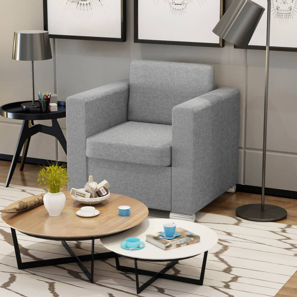 Fauteuil  foncé tissu