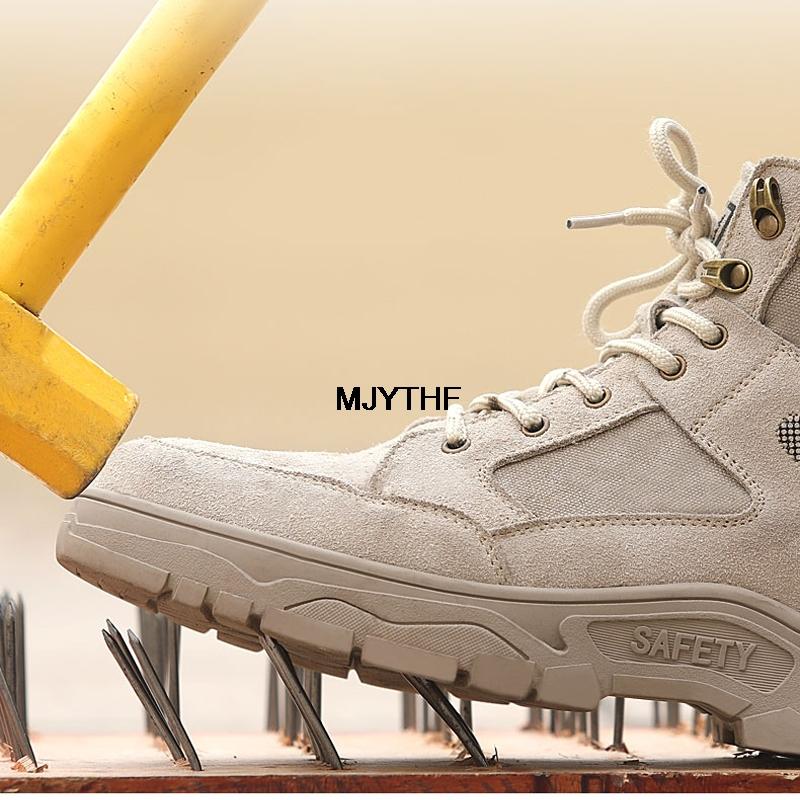 High Quality Work &Amp;  Boots Men Indestructible Shoes Puncture-Proof  Shoes For Security Boots Durable Work Boots 2022