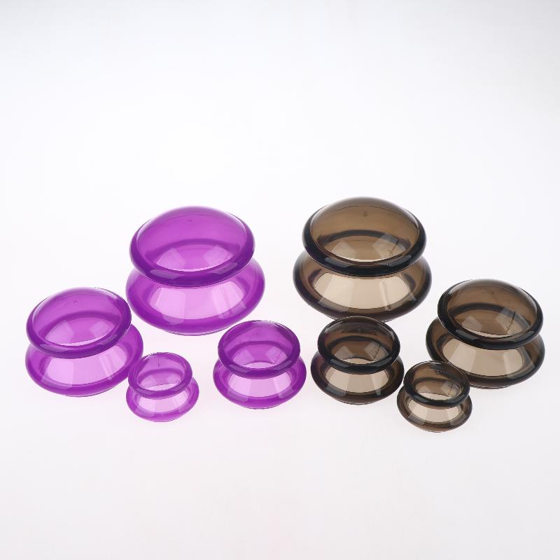 1/4Pcs Massage Body Cupping Chinese Bubble Silicone Suction Cups Vacuum Silicone Jars Massage Cups Silicone Cups
