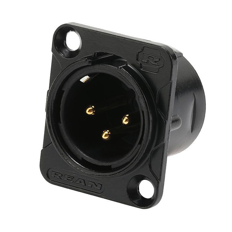 REAN Yongsheng 3-Core XLR YS145 Male & Female D-Type Socket Module for Fixed Installation