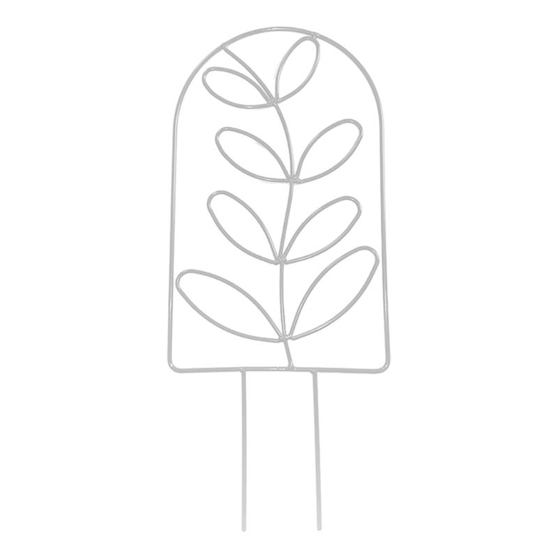 

Універсальні залізні кілки, сумісні з овочевими огірками, опорою для в юнких рослин, решітка, кронштейн для стебла садової рослини, квітка 2 білий