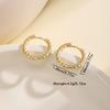Nidin Trendy S/M/L Size Twisted Small Hoop Earrings For Women Minimalist Lightweight Comfortable Daily Wear Fashion Ear Jewelry