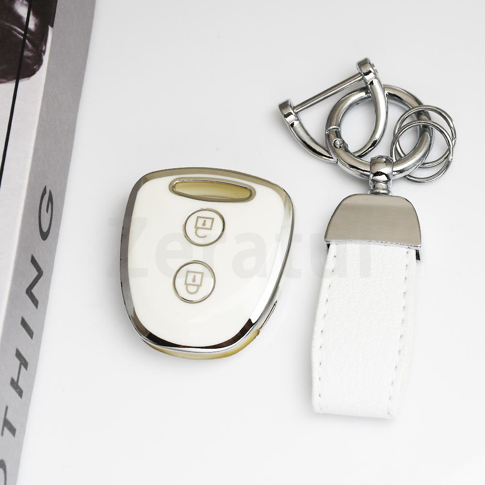 2 Buttons Remote Keyless Shell Fob Bag For Perodua Alza Myvi Axia Grand New Avanza Toyota Daihatsu Xenia Tpu Car Key Cover Case