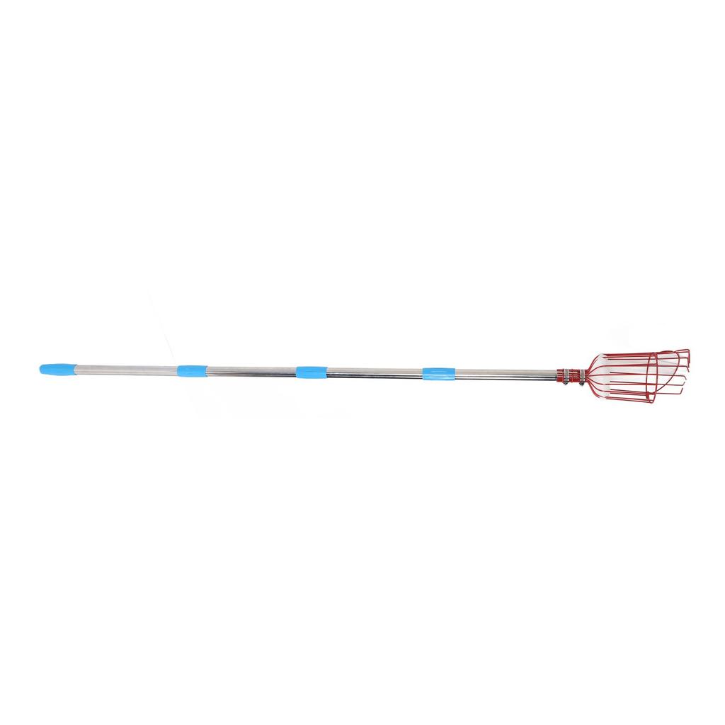 Fruit Picker Tool Multifunctional Stainless Steel Rustproof Orange Fruits Catcher Tree Picker with Pole