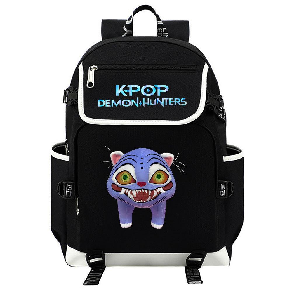 Trend Kpop Anime Cartoon Printed Backpack Lightweight Large Capacity Casual Student School Bag