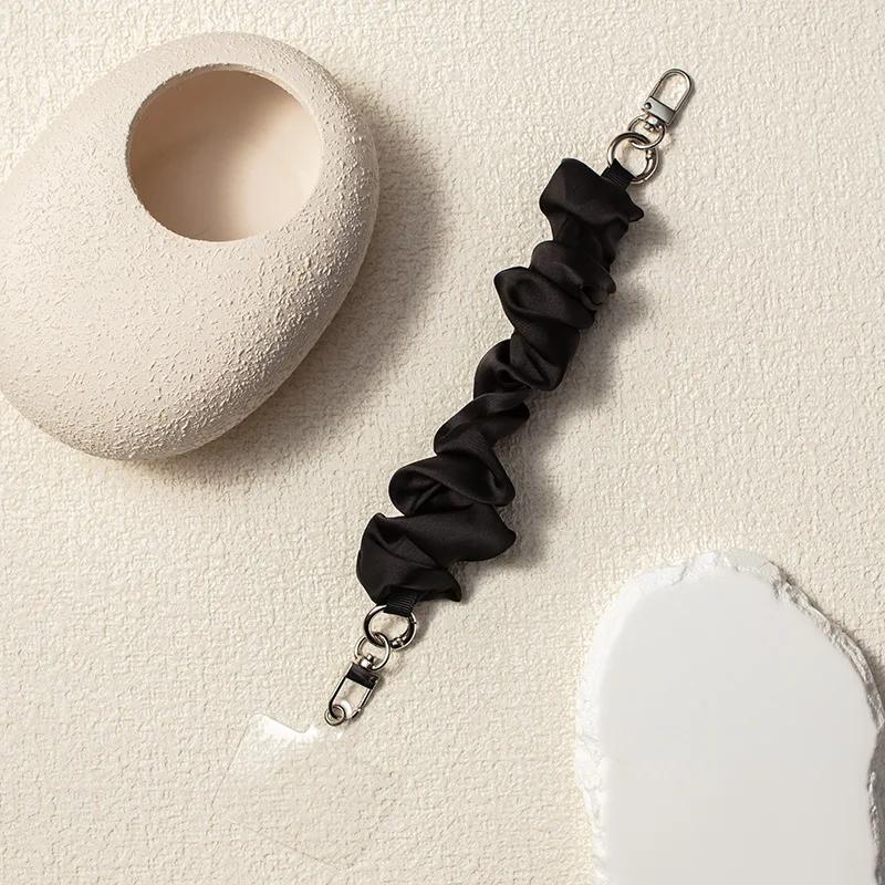 Braccialetto con Laccetto da Polso per Telefono Monocolore per Donna Ragazza Creativo Elastico Forma Scrunchy Cordino per Telefono Cellulare Accessori