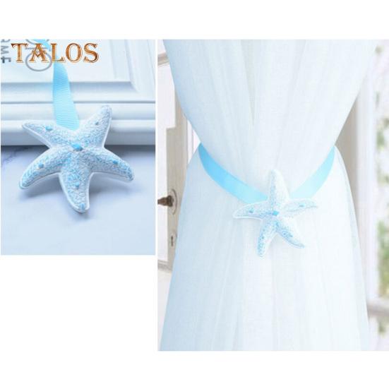 Elens Store Sea Starfish Magnetic Curtain Buckle Tieback Holdback Holder Clip Bedroom Decor
