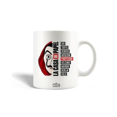Ceramic Mug - La Casa De Papel - Season 5 - 30cl - Dishwasher Safe - White
