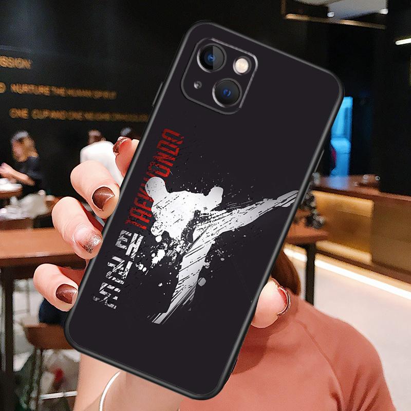 Kung Fu Taekwondo Karate Phone Case For iPhone 16 Pro Max 15 13 12 11 14 Pro Max Plus 12 13 Mini XR 16e Funda Cover