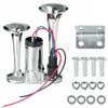Super Loud 600DB Dual Trumpet Train Horns for Trucks 12V Stainless Steel Electric High Decibel Chrome Finished Car Speaker with