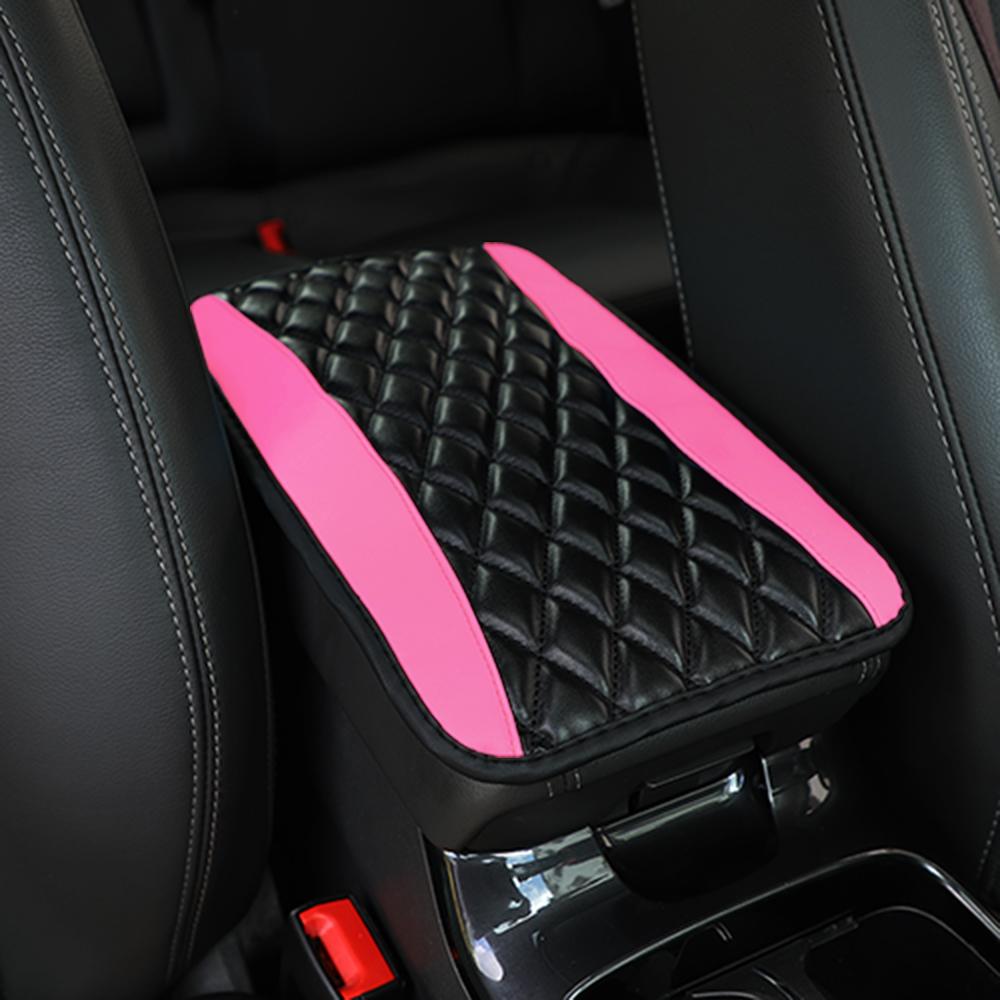 A Three-dimensional Nappa Leather Embroidered Car Armrest Cushion for Dust-proof, Dirt-proof and Water-resistant Car Interiors