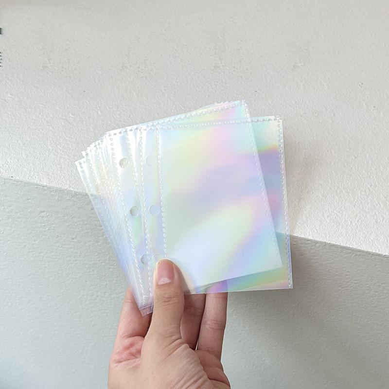 Creative Cute Transparent Mini Loose-leaf Hand Book Student Portable Notebook Ring Binder School Supplies
