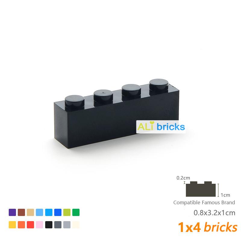 24pcs/lot Bulk Blocks Building Bricks Thick 1X4 Educational Assemblage Construction Toys for Children Size Compatible With 3010