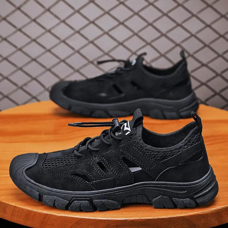 Fashion Hole Shoes Men Closed Toe Expensives Comfortable Summer 2025 Wholesale Non-slip Luxury New Arrival Trend Stylish 39 Man Sandals