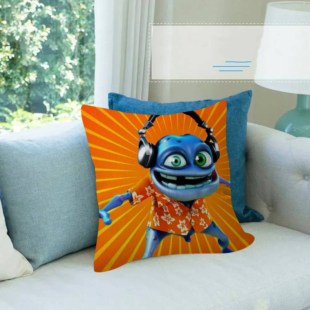 C-Crazy Frog DJ Ding D-Ding cushion  Pillow Gift Home Office Decoration Bedroom Sofa Car Cushion Cover case 45x45