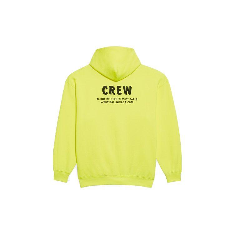 Balenciaga Crew Oversize Hoodie Yellow 578135TIV757072