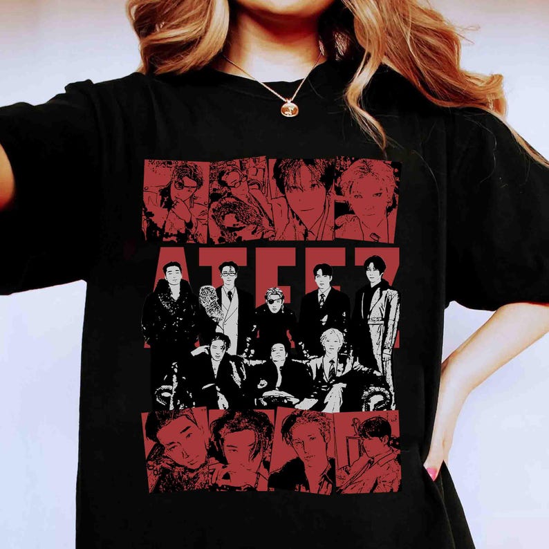 2026 Ateez Member Group Shirt, Ateez Inspired Kpop Shirt, Ateez in Your Fantasy World Tour Shirt, Ateez Golden Hour Album Shirt 4XL