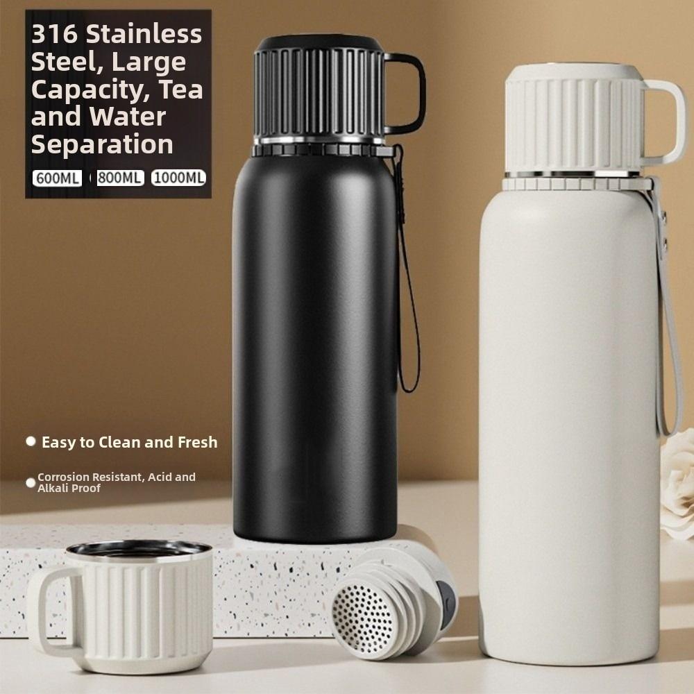 Stainless Steel Thermos Water Bottle 600/800/1000ML Vacuum Flasks Vacuum Cup Coffee Cup  Travel