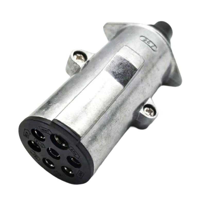 24V 7 Hole Aluminum Socket Quick Install Trailer Power Outlet for Mobile Home Truck & Commercial Vehicle Power Supply