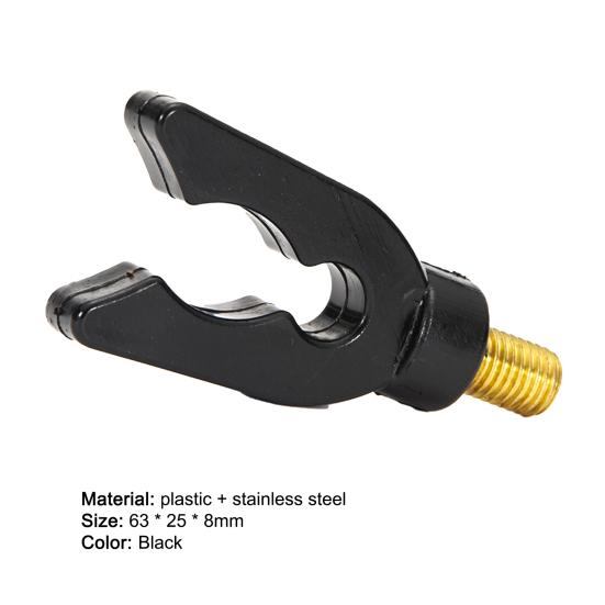 Fishing Rod Rest High Stability Horn Shape Stainless Steel Hand Rod Stand Holder