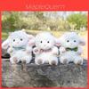 Bambola Pecora di Peluche con Papillon per Regalo ai Bambini e Compagna per Dormire