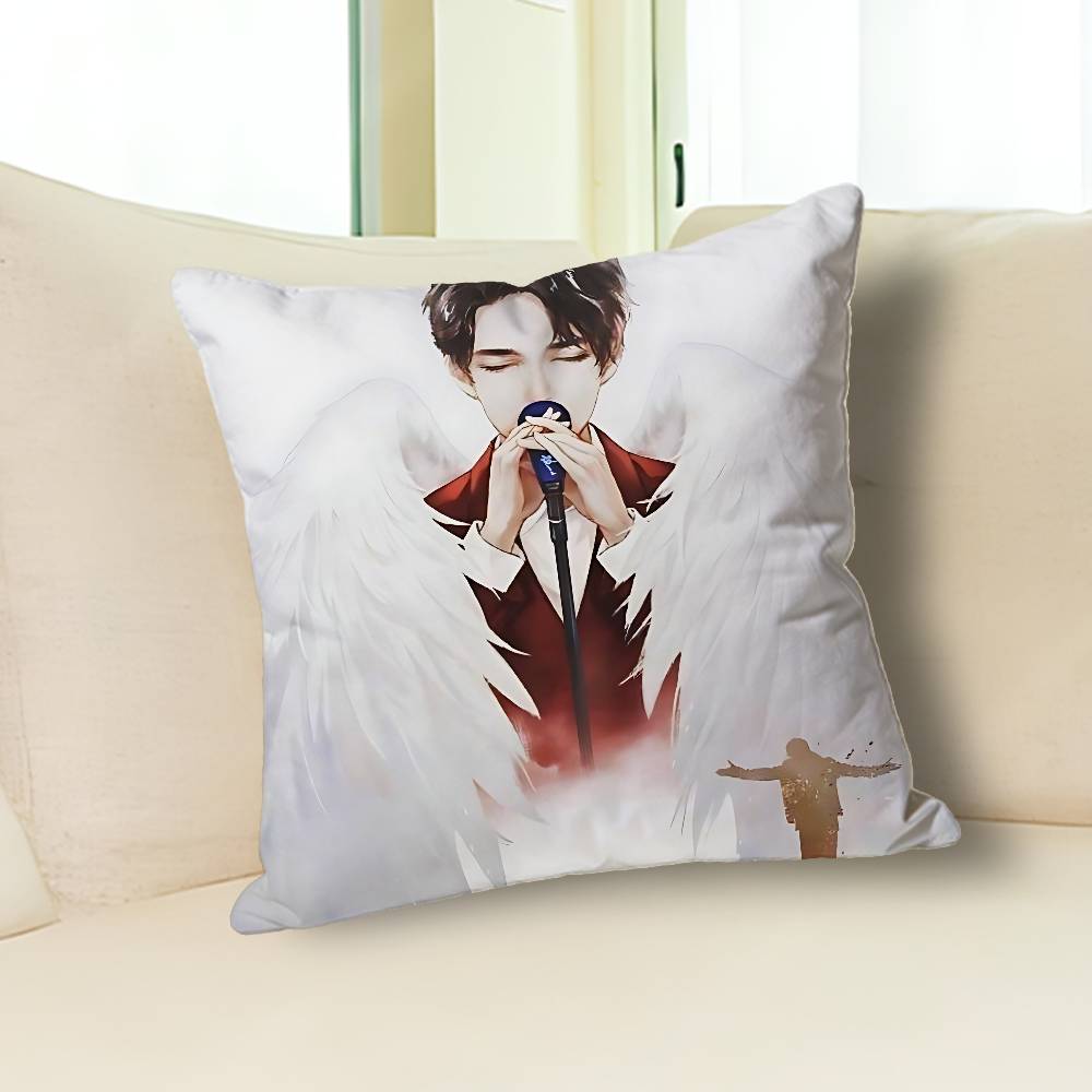 Singer D-Dimash K-Kudaibergens Celebrity Merchandise All-Match Printed Pillow Case Sofa Car Office Room Decoration Protector