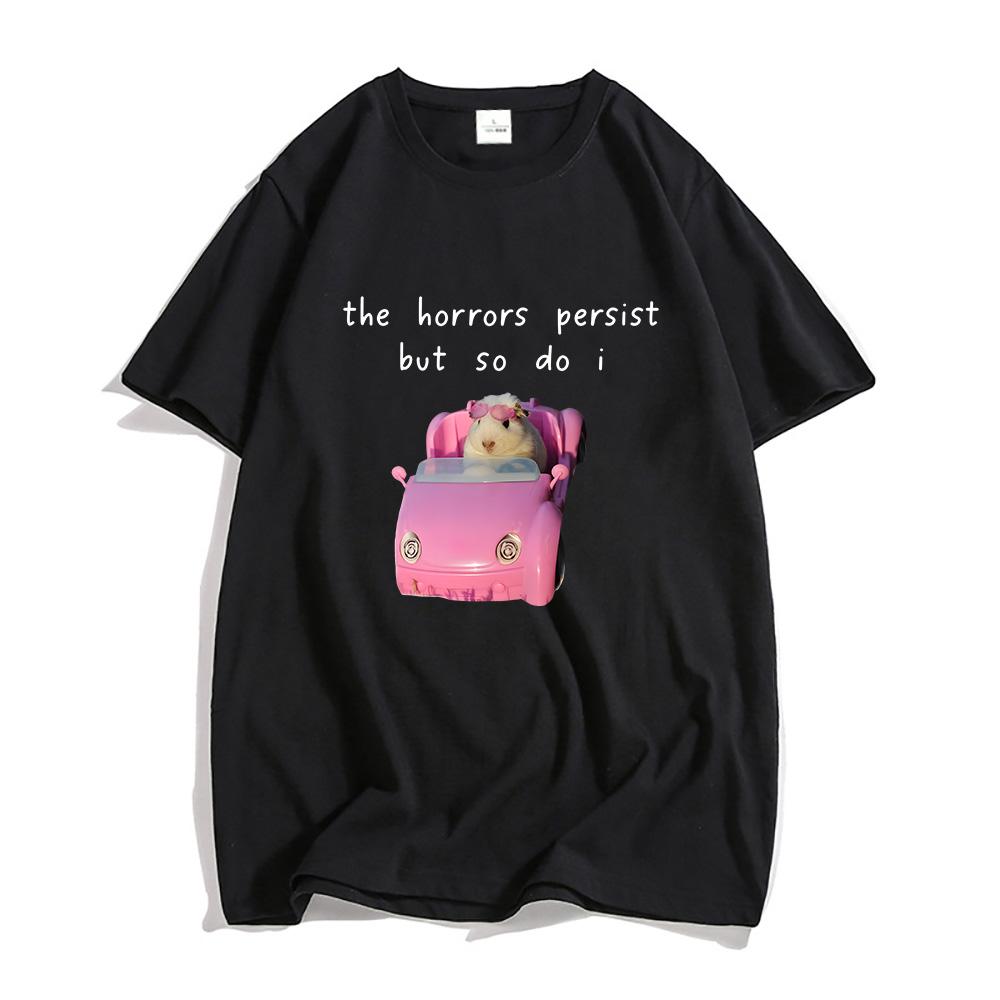 In The Springsummer of 2026 The Rat Terror Still Exists But Im Also So Cute Cartoonpatterned Funny Tshirts 2XL