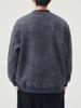 Men's Retro Heavyweight Knit Hoodie - Loose Casual Style for Autumn and Spring