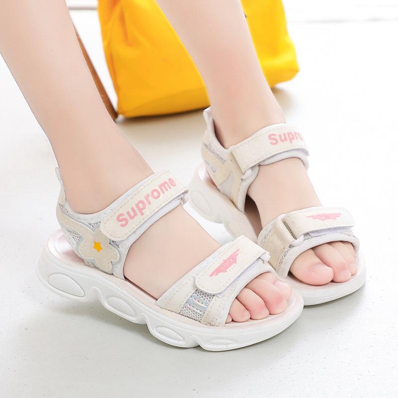 Summer Fashion Girl Beach Shoes Soft Sole Cartoon Flower Sandals Sports Shoes