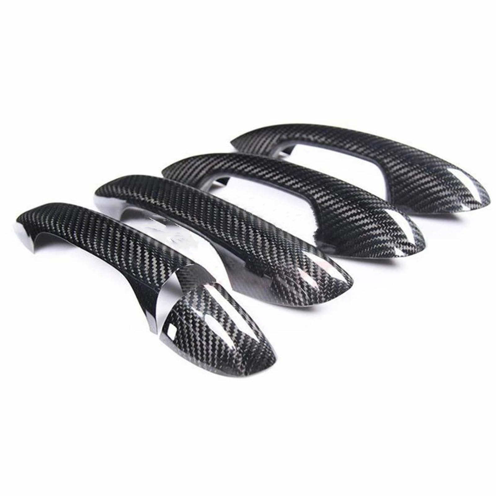 RHD Car Inner Real Carbon Fiber Door Handle Cover Trim Fit For Benz CES One size