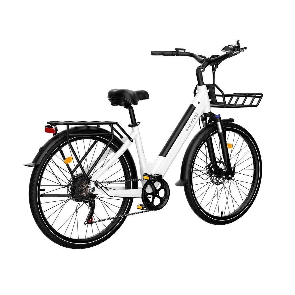 Elektrické kolo E·Bycco V1, 250W motor, 36V 15,6Ah odnímatelná baterie, maximální rychlost 25 km/h
