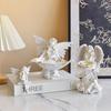 Light Luxury Flower Fairy Ornament Angel Character Elf Sculpture Ornament Living Room Home Entrance Room Bedroom Ornament