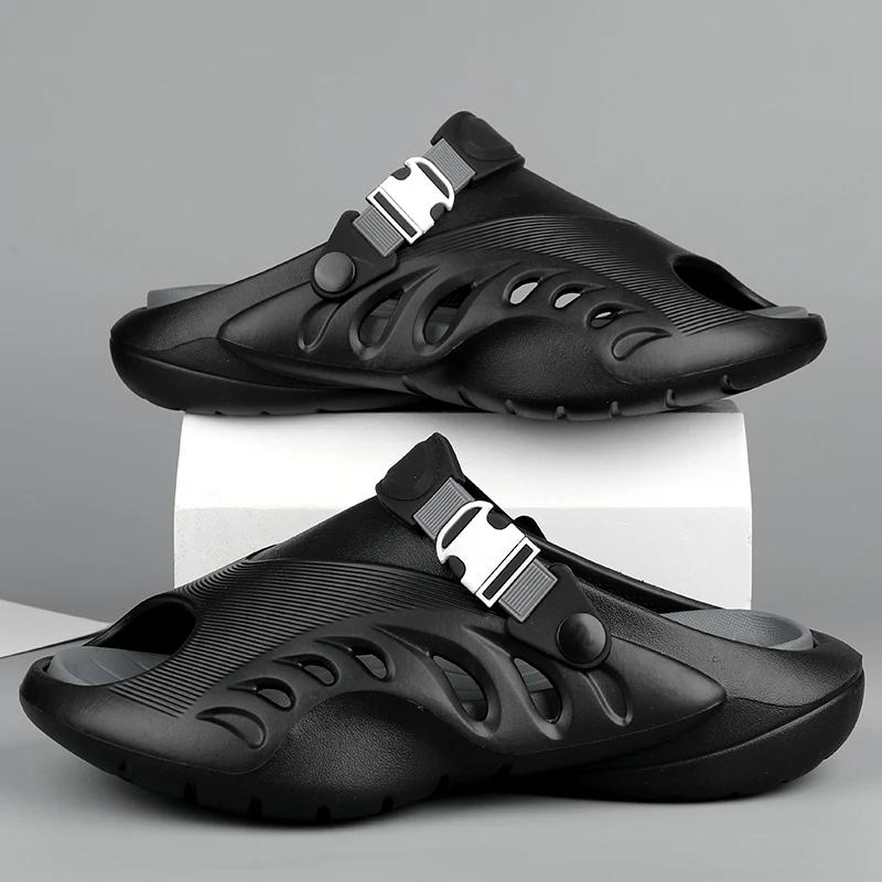 Fashion High Quality Men Outdoor Beach Shoes Slippers Soft Comfortable Sports Clogs Fashion Men Garden Shoes Men's Beach Sandals