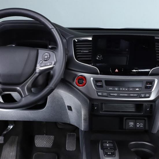 ABS Red Engine Start/Stop Button Switch Cover Trim For Honda Pilot 2015-22