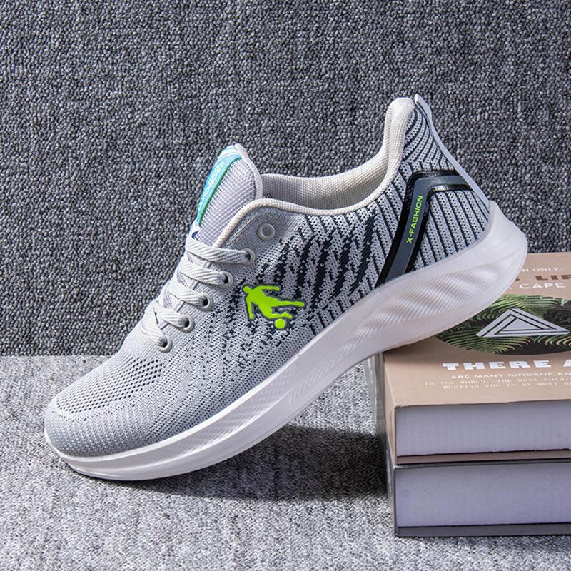 

Летние новые ультралегкие спортивные туфли на мягкой подошве, простые модные повседневные туфли, обувь для путешествий, мужская повседневная обувь 39 светло-серый