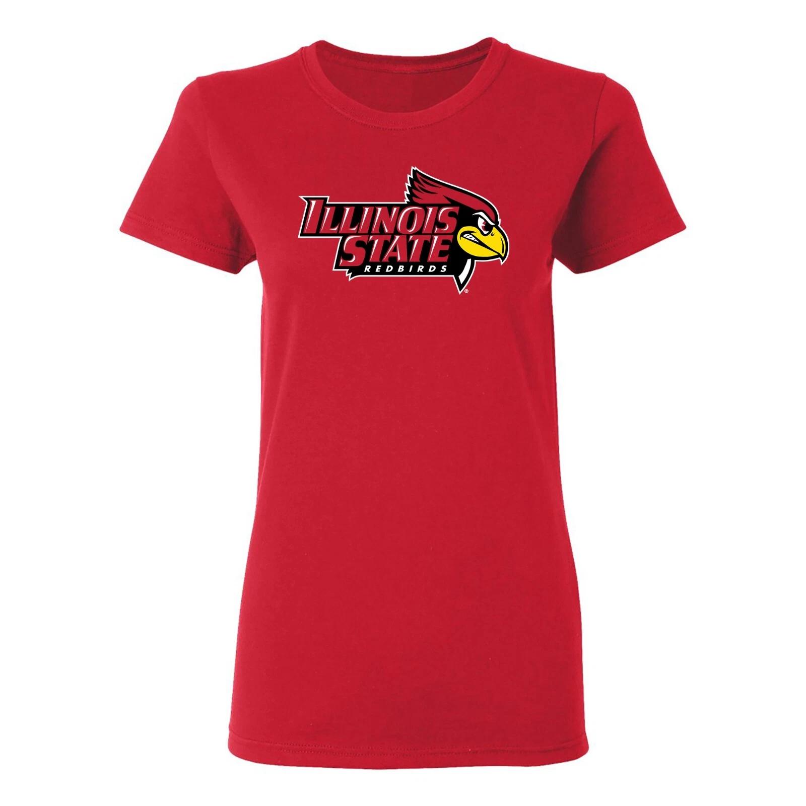 Illinois State Redbirds Primary Logo Women s T-Shirt - Red 4XL