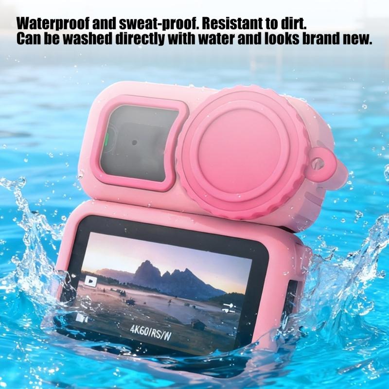 Perfect Fit Silicone Cover For Action Camera Easy Access To Button Port Case Shell For Travel Photographers Use