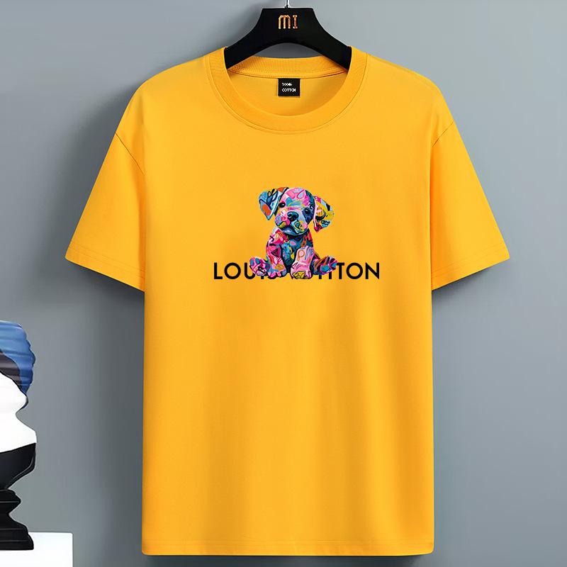 Luxury PrintTshirts for Men High Quality Louis Cotton Oneck Short Sleeved Summer Daily Casual Sports Cool Tees City Vibe Tops