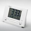 Seiko SQ778W SEIKO Clock Alarm Clock Auto Light Radio Wave Digital Calendar Temperature Display C...