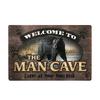 Man Cave Rule Metal Tin Sign Vintage Poster Home Bar Hotel Wall Painting Plaque Party Bar Public Decor 20*30 CM