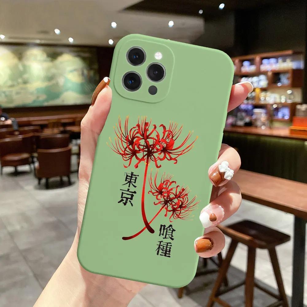 Anime Tokyo Ghoul Phone Case For iPhone 16 15 14 13 12 11 Pro Max XS XR X 7 8 Plus Mini SE Soft TPU Funda